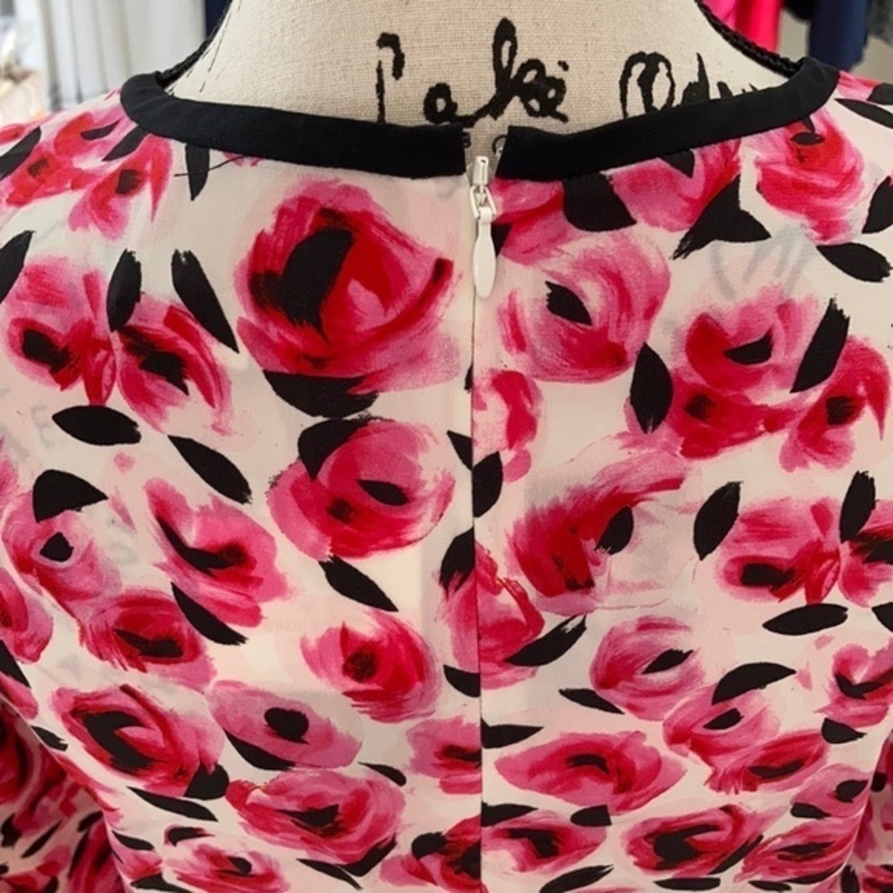 NWT Kate Spade Mini Rose Silk Dress 6 8 $348 - Picture 6 of 11
